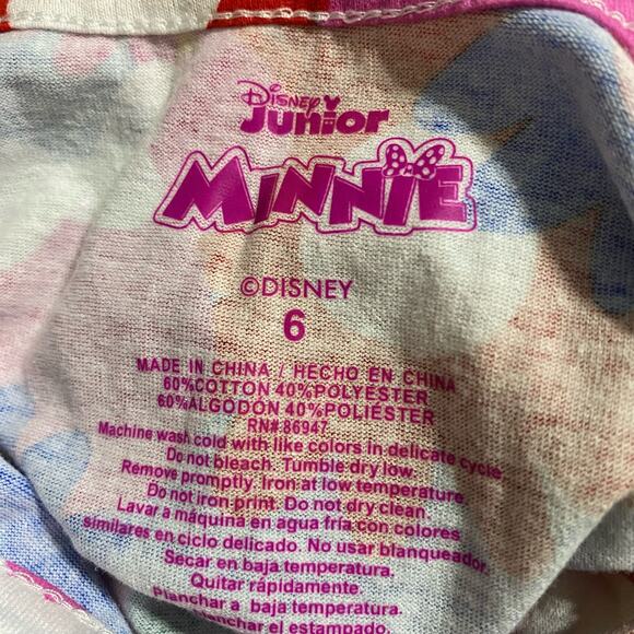 Disney Junior Minnie hidden Mickey bright floral dress girls size 6 pink blue - Picture 7 of 7
